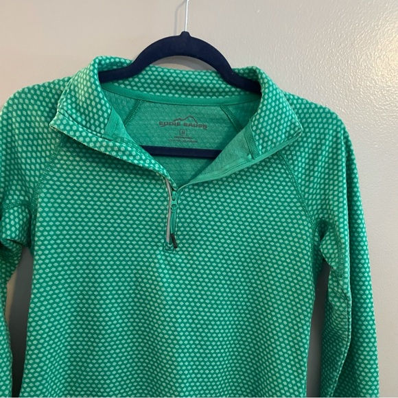 Eddie Bauer Green Athletic Pullover - Picture 4 of 7